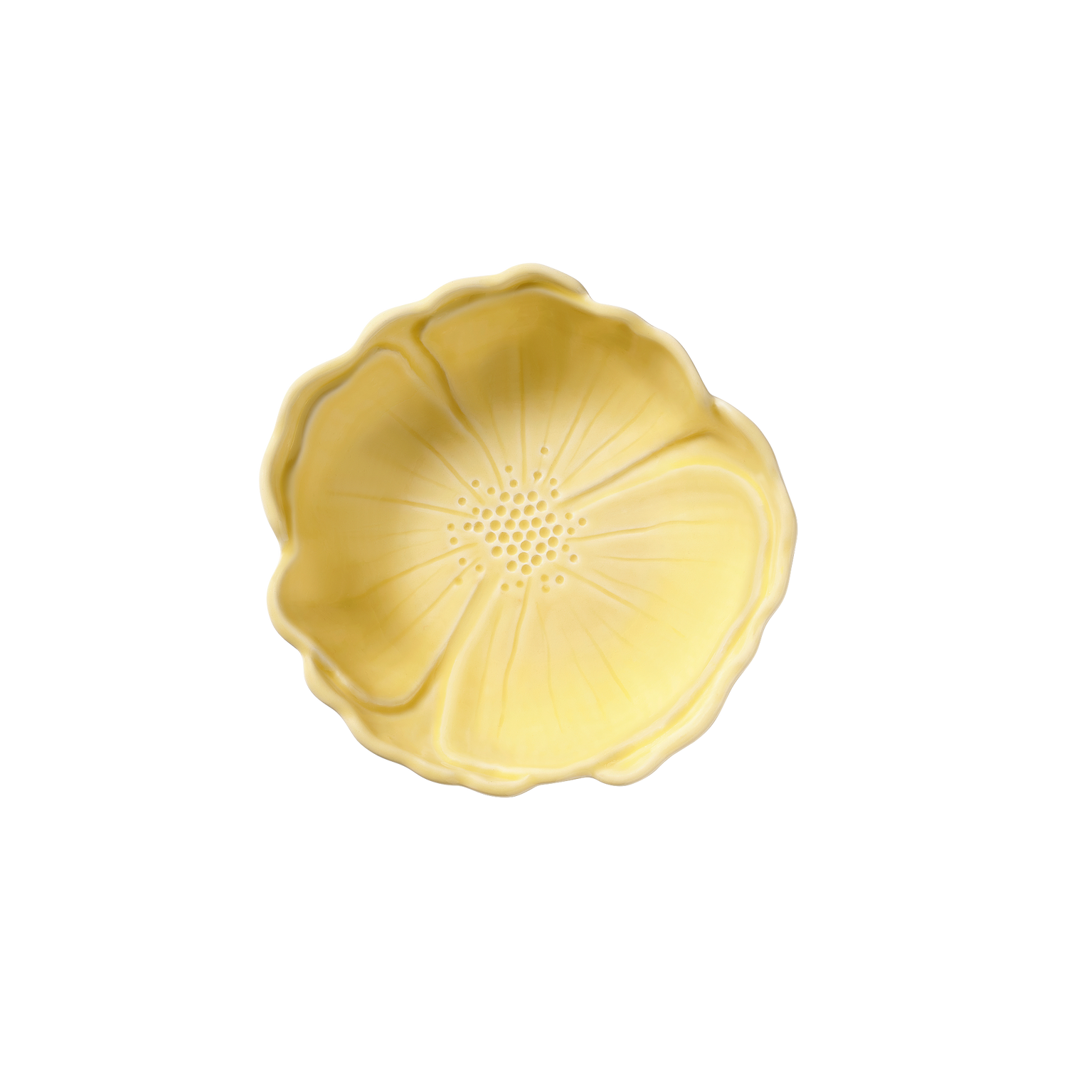 Poppy Bowl - Yellow 18 cm