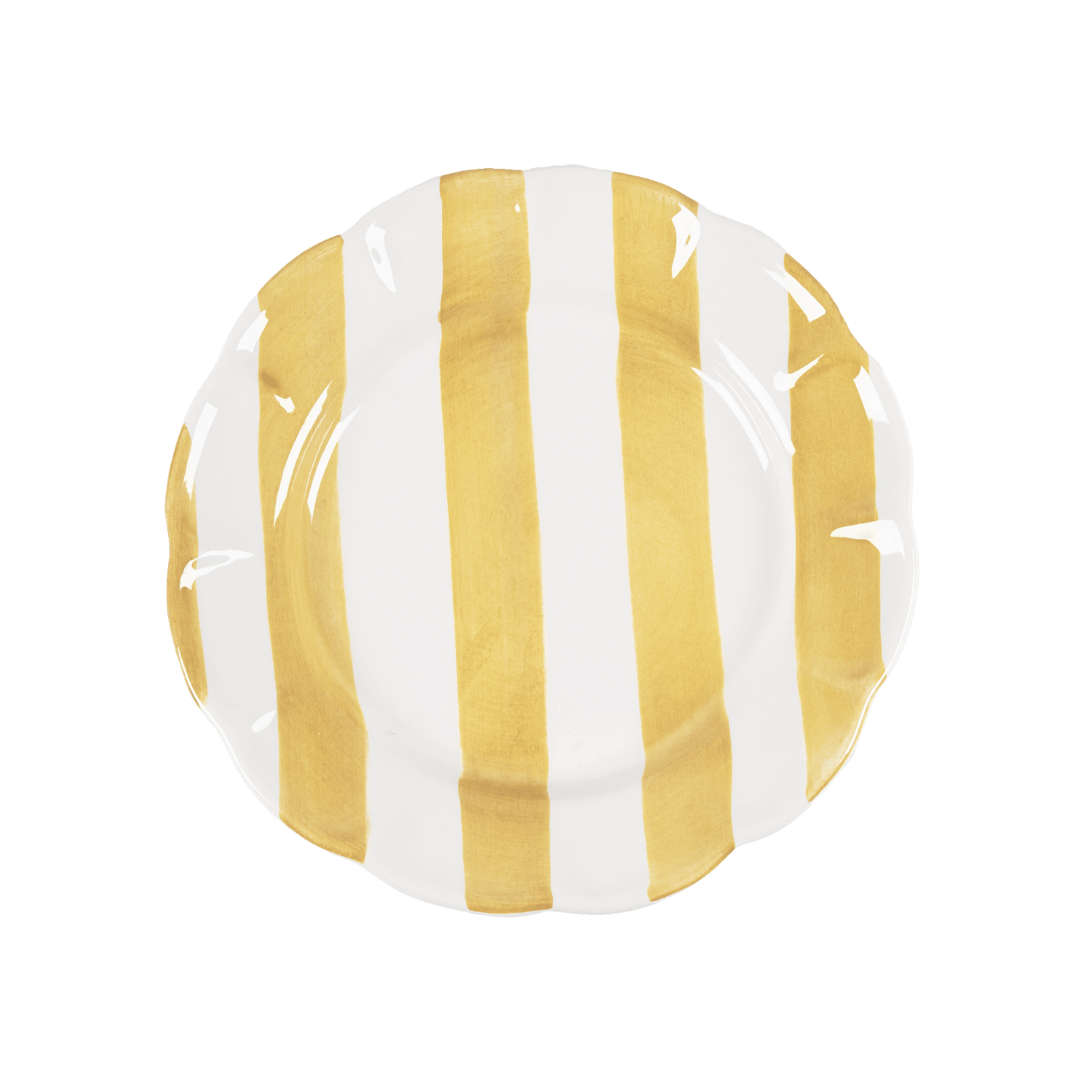 Stripe tallrik - Gul 28 cm
