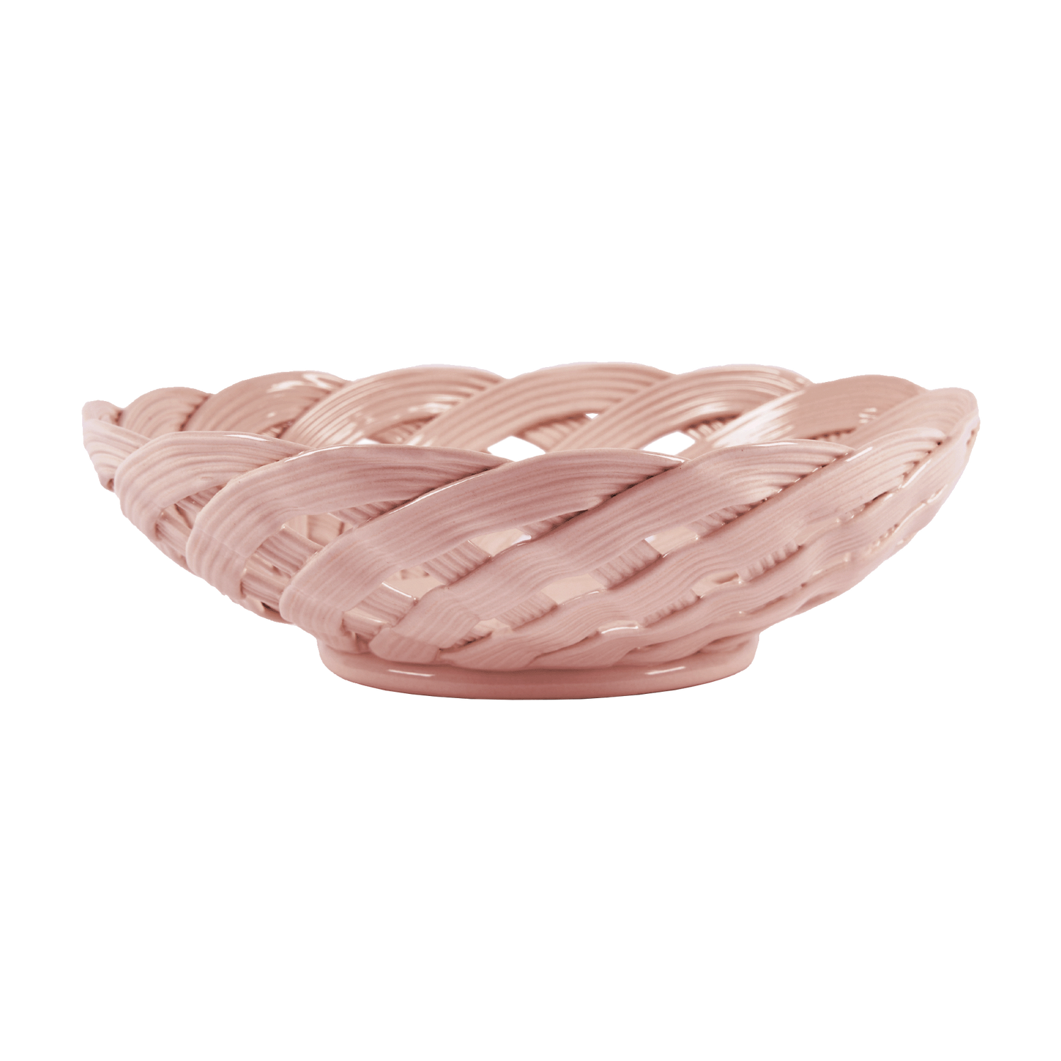 Basket Serving Bowl - Dark pink 26 cm