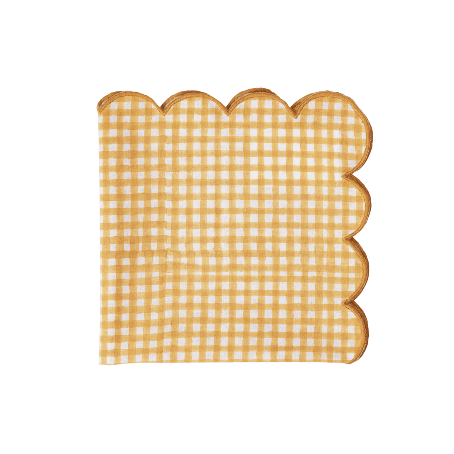 Vichy Napkin - Ochre 45x45 cm