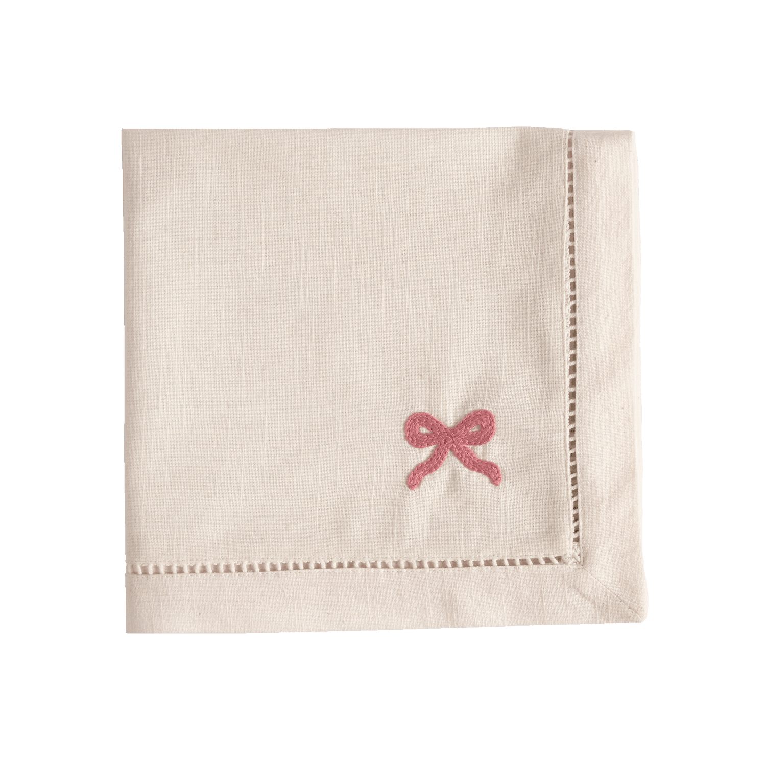 Bow Servett - Rosa 45x45 cm