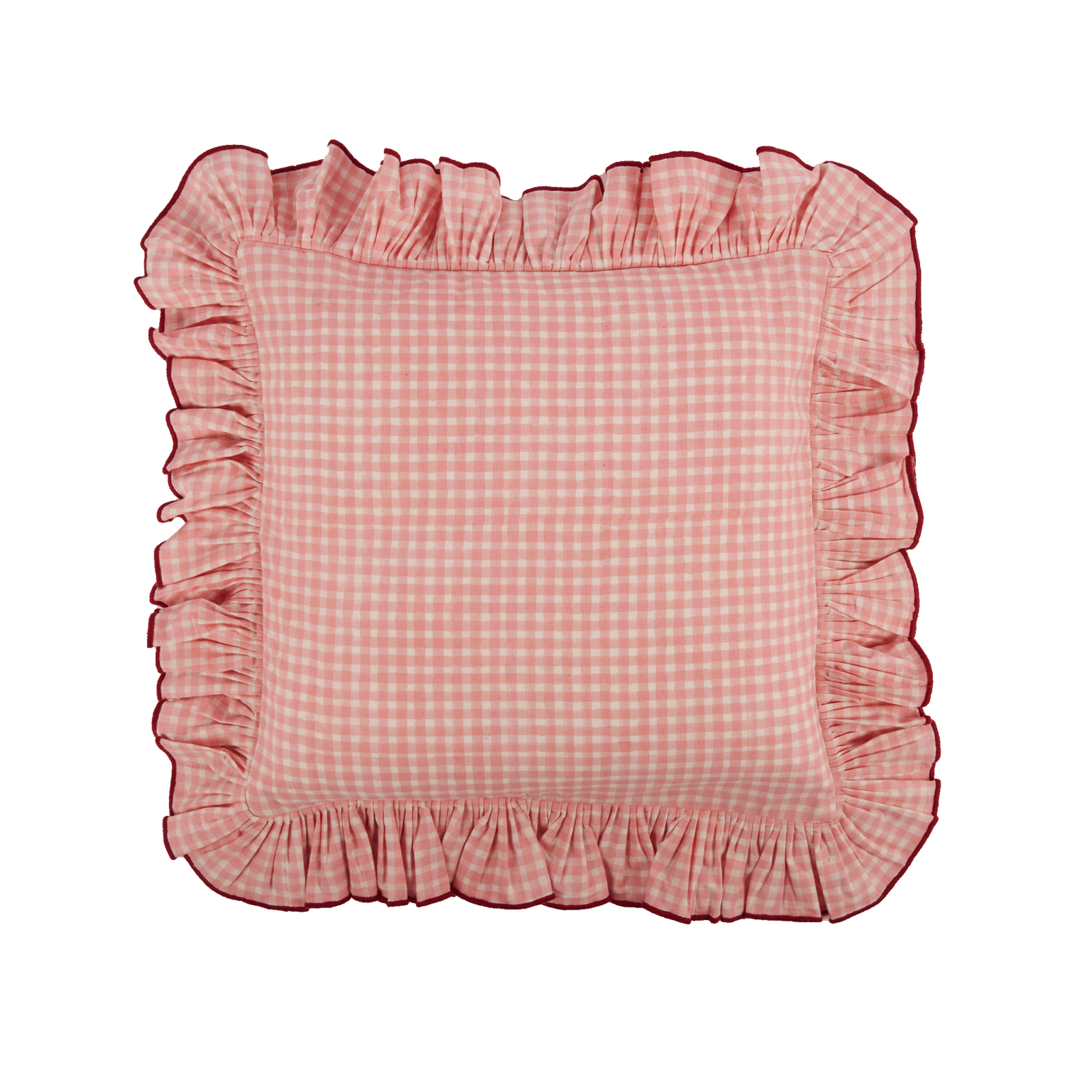 Vichy Kuddfodral - Ljusrosa 40x40 cm